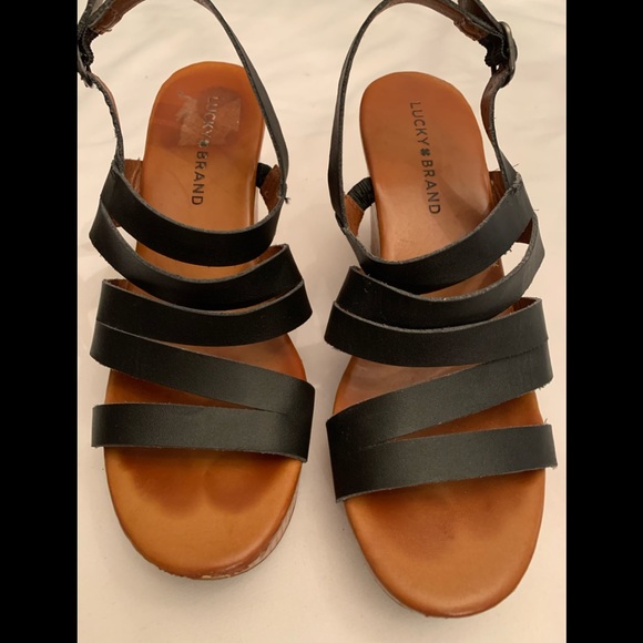 Lucky Brand Larinaa Platform Wedge Sandal - Picture 1 of 6